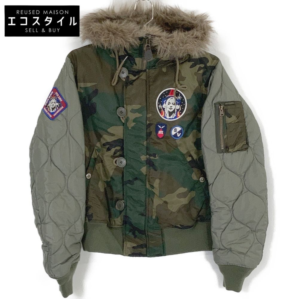 히스테릭 글래머 01203AB08 TRIANGLE WOMAN 리메이크 N-2B제캇트 M【중고】