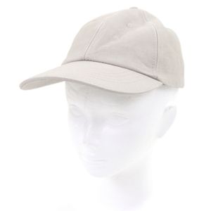 全新未使用 BOTTEGA VENETA 739329 V2S00 标志刺绣做旧磨砂皮棒球帽，灰褐色，小号，意大利制造，正品，男士