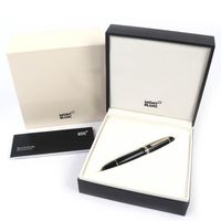 미품 △ MONTBLANC 몽블랑 마이스터스튁 149 Pix 펜촉 18K M 니브 화이트 스타 만년필 블랙 골드 상자・케이스 첨부 독일제 맨즈