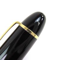 미품 △ MONTBLANC 몽블랑 마이스터스튁 149 Pix 펜촉 18K M 니브 화이트 스타 만년필 블랙 골드 상자・케이스 첨부 독일제 맨즈