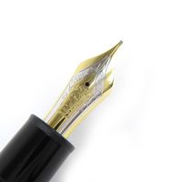 미품 △ MONTBLANC 몽블랑 마이스터스튁 149 Pix 펜촉 18K M 니브 화이트 스타 만년필 블랙 골드 상자・케이스 첨부 독일제 맨즈