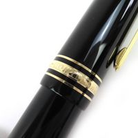 미품 △ MONTBLANC 몽블랑 마이스터스튁 149 Pix 펜촉 18K M 니브 화이트 스타 만년필 블랙 골드 상자・케이스 첨부 독일제 맨즈