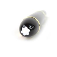 미품 △ MONTBLANC 몽블랑 마이스터스튁 149 Pix 펜촉 18K M 니브 화이트 스타 만년필 블랙 골드 상자・케이스 첨부 독일제 맨즈