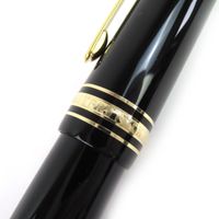 미품 △ MONTBLANC 몽블랑 마이스터스튁 149 Pix 펜촉 18K M 니브 화이트 스타 만년필 블랙 골드 상자・케이스 첨부 독일제 맨즈