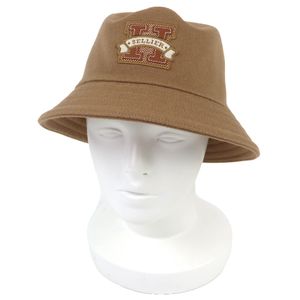 爱马仕 Harper H 系列 H232033N 100% 羊绒渔夫帽，饰有皮革 H 标志贴片，米色，尺码 58，法国制造，正品，男士款，成色极佳。