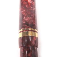 미품 □ PARKER 파커 빈티지 펜촉 18K F 니브 듀오 필드 인터내셔널 90s 만년필 마블 RED 골드 영국제 남성