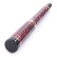 미품 □ PARKER 파커 빈티지 펜촉 18K F 니브 듀오 필드 인터내셔널 90s 만년필 마블 RED 골드 영국제 남성