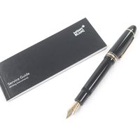 양품 □ MONTBLANC 몽블랑 마이스터스튁 149 펜촉 18K M 니브 캡식 만년필 블랙 골드 독일제 남성 필기 확인 완료