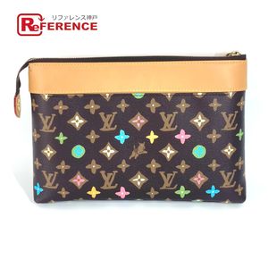 LOUIS VUITTON RFIC Monogram Craggy Pochette Voyage Souple Clutch Bag