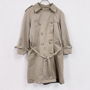 Used LONDON FOG double-breasted trench coat, beige, size 8