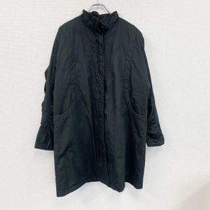 Used LONDON FOG trench coat with a stand- Color and black placket, size 16