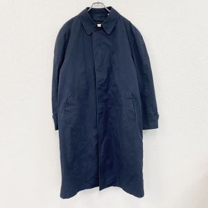 Used LONDON FOG trench coat with hidden placket, navy blue, size 44