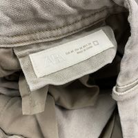 Used ZARA Flight Cargo Pants, Greige, Size 34
