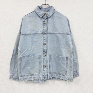 Used ZARA denim jacket/jean in indigo, size XS