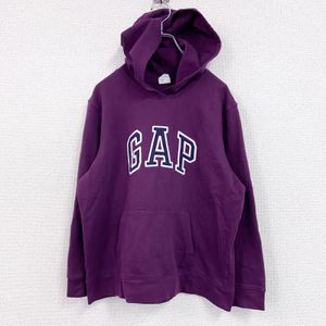 古着GAP 卫衣/连帽衫，波尔多红，XL 码