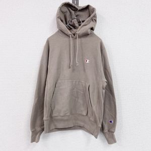 古着Champion Reverse Weave 卫衣/连帽衫，米色，小号