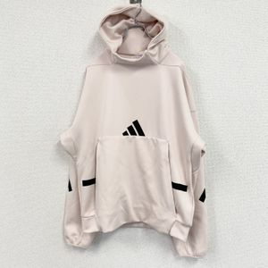 古着adidas卫衣/连帽衫，粉色，L码