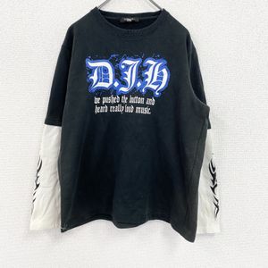 古着DJ Honda 黑色卫衣/运动衫，L 码