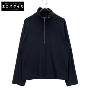 Emporio Armani EM004747 黑色高领针织半拉链毛衣，XS 码 [二手]