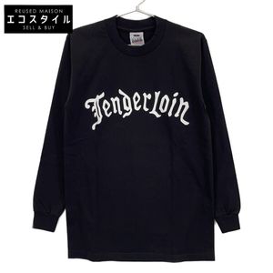 Tenderloin 22SS 黑白棉质正面Logo长袖T恤 OE 开襟缝制 S码 [二手]
