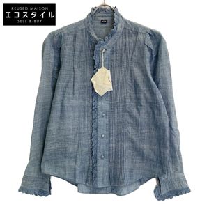 Forty-Five Earl 5033092 Indigo Indica Diary Blouse 2 [二手]