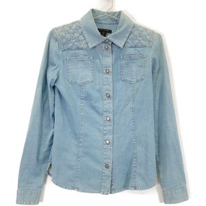 路易威登 RW111W WSBL12DBC 靛蓝色 Monogram 牛仔衬衫 [二手]