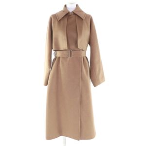 Excellent condition ★ LOVELESS 62B-65-230-44 80th Anniversary 2-Layer Water-Repellent Wool Trench Coat, Beige, Size 38, Authentic, Women's