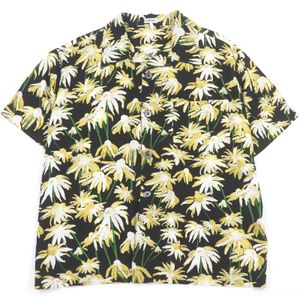 LOEWE H2109870SU 雏菊印花开领短袖夏威夷衬衫，黑黄相间，S码，正品，男款，成色极佳。