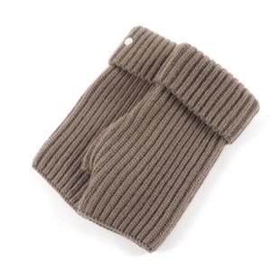 극미품 ★ HERMES 헤르메스 H222033G 필리퍼 캐시미어 혼 실버 쇠장식 세리에 쇠장식 첨부 핑거리스 장갑 장갑 ブラウン M 상자 첨부 이탈리아제 여성