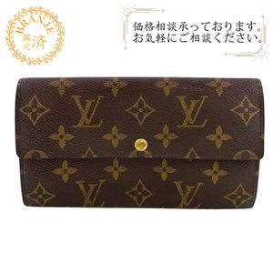 LOUIS VUITTON 루이비통 M61723 포셰트 포르토 모네크레디 모노그램 트라이폴드 지갑 지갑 지갑 브랜드 동전 지갑 ブラウン 유니섹스