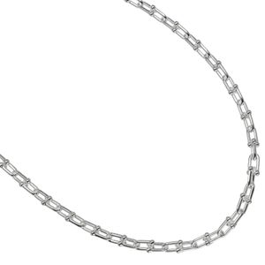 Pre-owned Tiffany & Co. Hardware Small Link Necklace, 925 Sterling Silver, approximately 42.5g, for women.