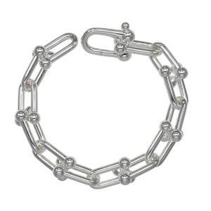 Tiffany & Co. Hardware Large Link Bracelet, approximately 62g, 925 silver, wrist circumference approximately 16.8cm, women's [pre-owned]