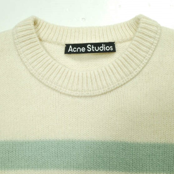 Acne Studios アクネストゥディオズ Striped Face Patch Sweater