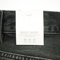 ZARA BAGGY SHORT Black Denim Baggy Shorts 4060/400/800 40 BLACK Shorts Bottoms [New] [Pre-owned] [ZARA]