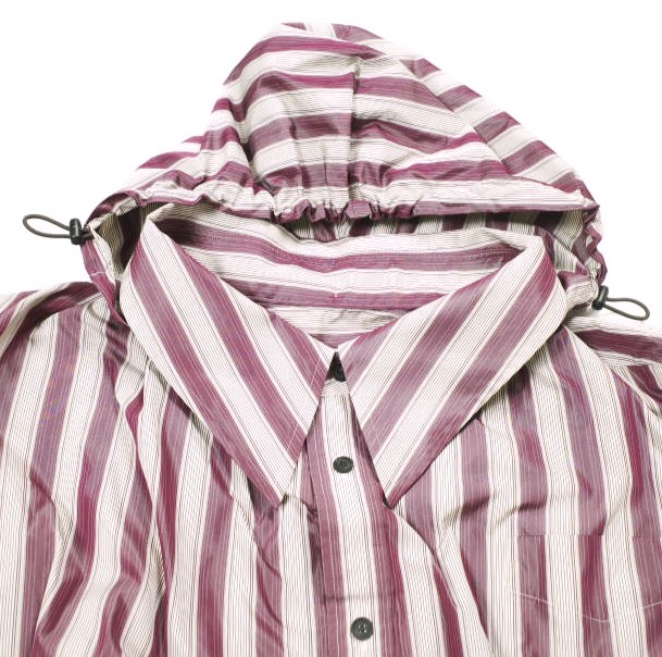 TOGA トーガ 23AW 日本製 STRIPED TAFFETA DRESS ストライプタフタドレス TA32-FH026 36 PURPLE シャツ ワンピース フード コート トップス【中古】【TOGA】 TOGA トーガ 23AW 日本製 STRIPED TAFFETA DRESS ストライプタフタ