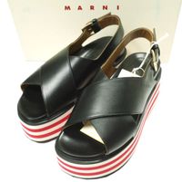 MARNI マルニ 22SS イタリア製 フスベッドウエッジソールサンダル 