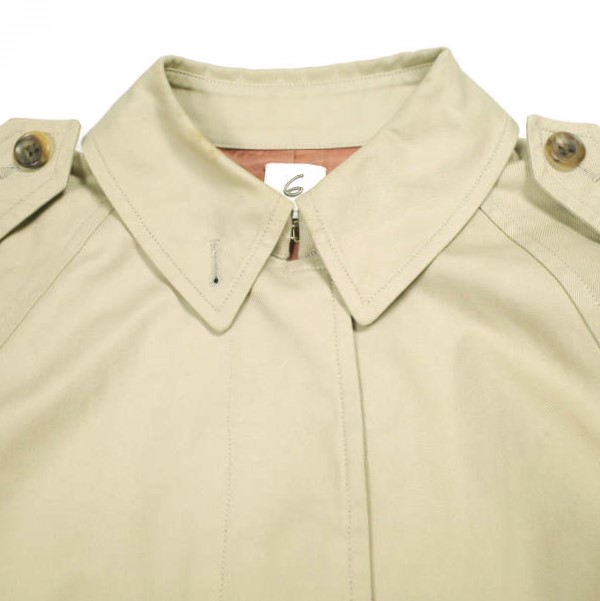 6 ROKU BEAUTY&YOUTH UNITED ARROWS ロク ビューティーアンドユース ユナイテッドアローズ 日本製 コットンギャバジン シングルトレンチコート 1625-299-3386 38 BEIGE ステンカラーコート アウター【中古】【6 ROKU BEAUTY&YOUTH UNITED ARROWS】 6 ROKU BEAUTY&YOUTH UNITED ARROWS ロク ビューティーアンドユース