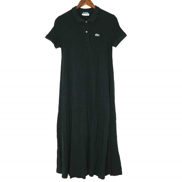 二手LACOSTE x BEAMS BOY LACOSTE x BEAMS BOY Polo 連身裙 EF008PL 36 碼 黑色短袖 Polo 衫