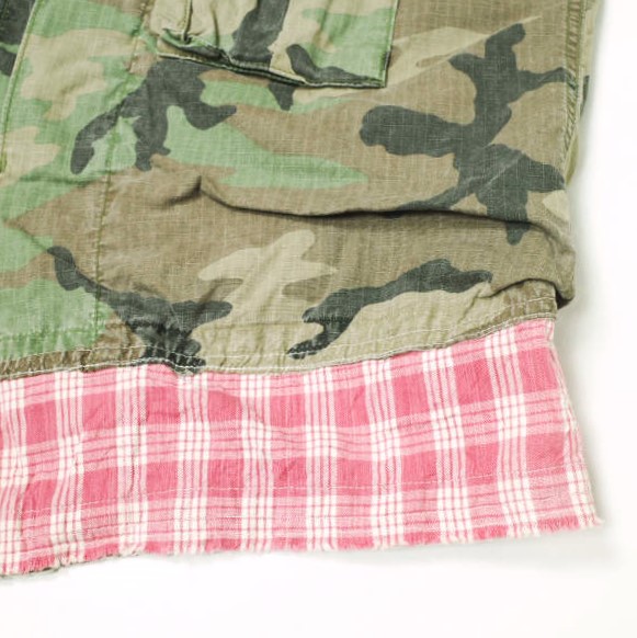 Porter Classic ポータークラシック 日本製 Custom Camouflage Vest コットンリップストップ カスタムカモフラージュベスト L CAMO ジレ パラカチェック war is not healthy トップス【中古】【Porter Classic】 Porter Classic ポータークラシック 日本製 Custom Camouflage Vest