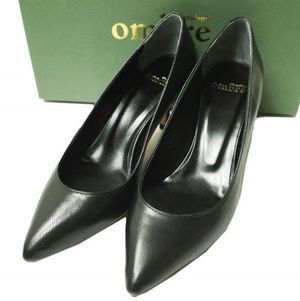 Ombre de Peridopal 日本制造尖头皮跟鞋 OM1530-057 尺码 35 1/2 (22-22.5cm) 黑色鞋子 [近全新] [二手] [Ombre de Peridopal]