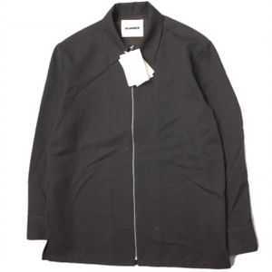 JIL SANDER 2023 Autumn/Winter Made in Italy Relaxed Fit Plastron Shirt J22DL0167 J40117 Size 39 (15.5cm) Chocolate Brown Zip-Up Shirt Jacket [Pre-owned] [JIL SANDER]