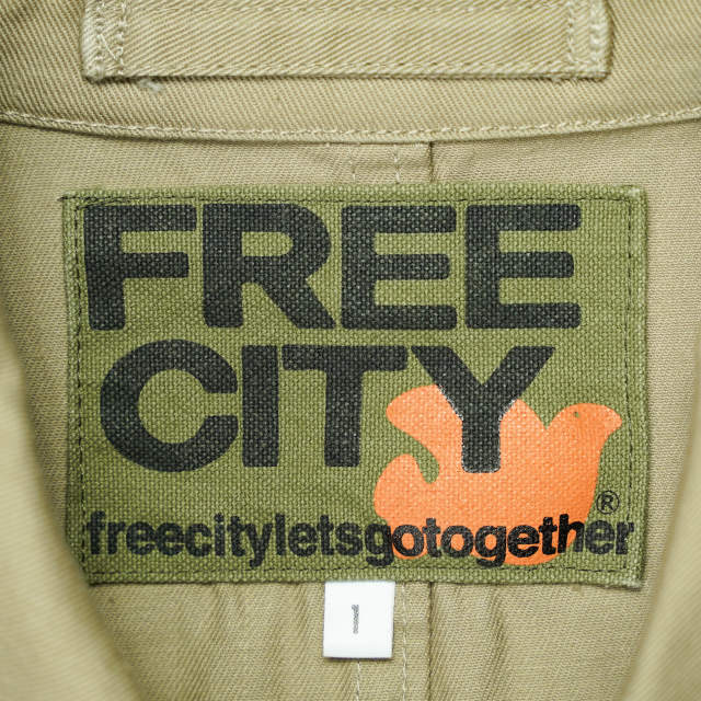 FREECITY 日本制造CHINO SHOP COAT 700038-994 1码米色风衣[二手