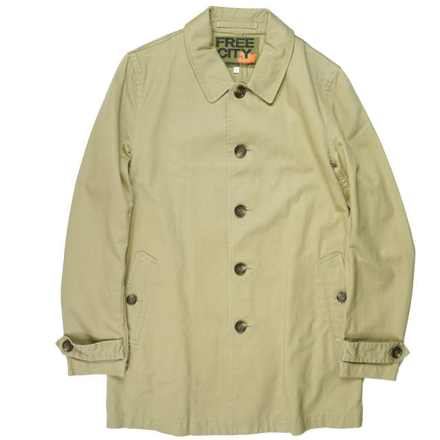 FREECITY フリーシティ 日本製 CHINO SHOP COAT チノショップコート 700038-994 1 ベージュ ステンカラーコート アウター【中古】【FREECITY】 FREECITY フリーシティ 日本製 CHINO SHOP COAT チノショップコート