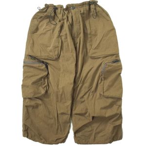 BAL RIPSTOP ZIP HEM CREW 3/4 CARGO PANT, cropped cargo pants, BAL-1961, XL, CHOCOLATE Braun, easy-fit bottoms. [Pre-owned] [BAL]