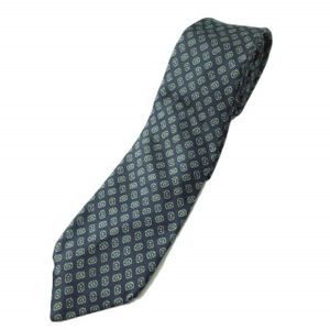 Pre-owned Aquascutum Italian-made small pattern silk tie in Aquascutum.