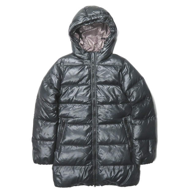 DUVETICADUVETICA Kappa 尼龍羽絨連帽外套， D淨化草本， 40 碼，黑色，尺寸 .037.00.MFG-1057R。