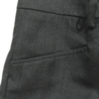 bukht ブフト 18AW 日本製 CLASSIC TROUSERS CHARCOAL PIN CHECK ピン 