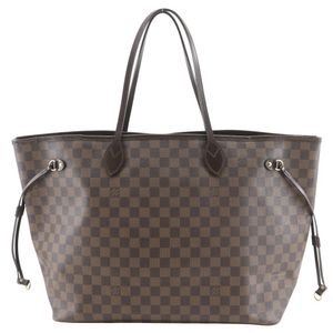 二手LOUIS VUITTONNeverfull GM 手提包 N51106，Damier 帆布，2011 年，棕色，FL2191，A4 尺寸，开口，男女通用。