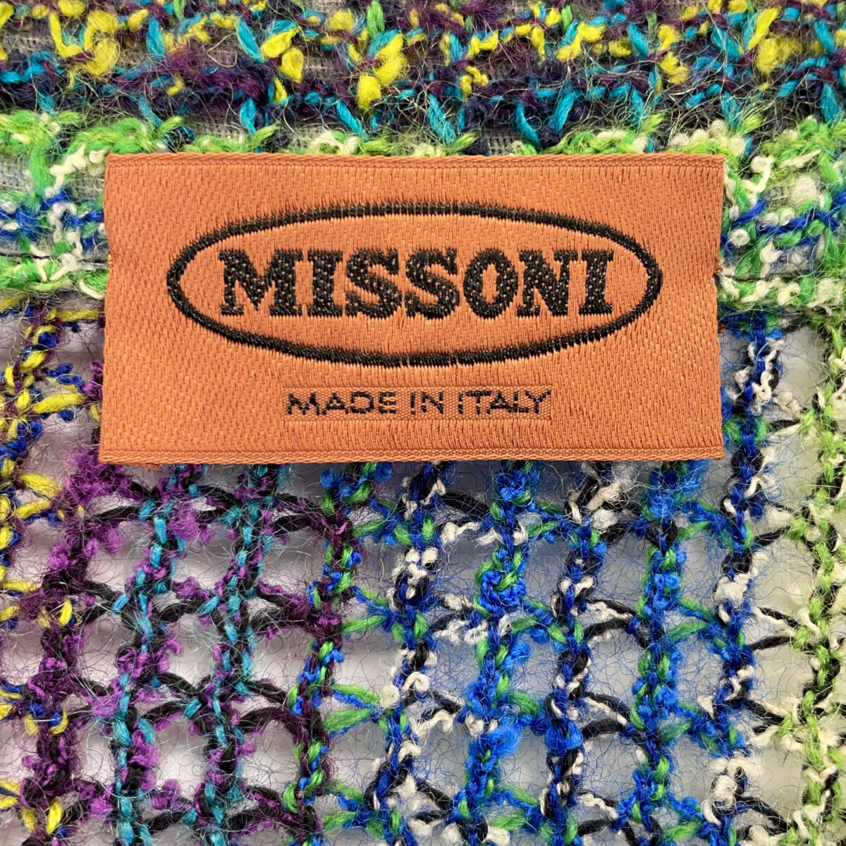 ミッソーニ ｸﾞﾘｰﾝ系 ﾏﾙﾁｶﾗｰ ｳｰﾙ×ﾓﾍｱ ﾆｯﾄｼﾞｬｹｯﾄ 44【中古】 | 日本二手