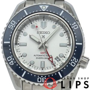 세이코 프로스펙스 다이버 스쿠버 1968 헤리티지 GMT Prospex Diver Scuba SBEJ029/6R54-00P0 상자 보증서 SS 맨즈 시계 실버 미품 【신품】
